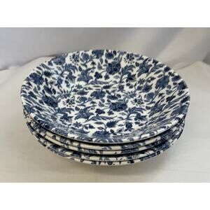 Queens Antique Floral Set Of 5 Bowls, 7 3/4”, Excellent Condition